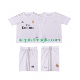Divisa di Calcio Real Madrid 2015 2016 Retro Bambino Prima